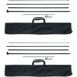 Mat de drapeau plume, 2 lots, kit de mats de drapeaux publicitaires professionnels 498,5 cm, avec piquets de sol, sac de transport pour publicites,