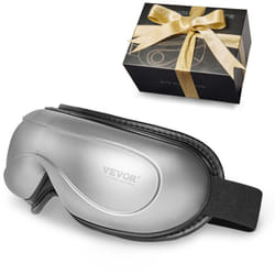 Masque de relaxation pour les yeux chauffant avec therapie par la chaleur, 5 reglages et musiques Bluetooth, appareil de soulagement des yeux pliable
