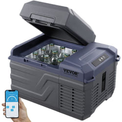VEVOR Refrigerateur Portable a Compression 12 L, Mini Frigo de Voiture 12/24 V CC et 100-240 V CA, Glaciere a Zone Unique, -20 °C a 20 °C Temperature