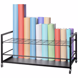Support de Rangement de Plans-VEVOR-Support de Plans à 50 Emplacements avec Roulettes-pour le Bureau et la Maison