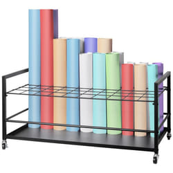 Support de Rangement de Plans-VEVOR-Support de Plans à 50 Emplacements avec Roulettes-pour le Bureau et la Maison