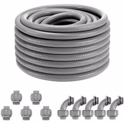 Caractéristiques & Détails Plus léger et flexible : notre conduit électrique flexible présente un diamètre intérieur de 3/4 p ...