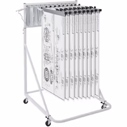 Caractéristiques & Détails Solution de stockage efficace : avec 12 supports pivotants, ce support de stockage mobile de plans ...