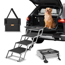 Escalier pour Animaux de Compagnie-VEVOR-430mmx330mmx160 mm-Rampe Large pour Chien à 4 Marches-pour SUV et Camions