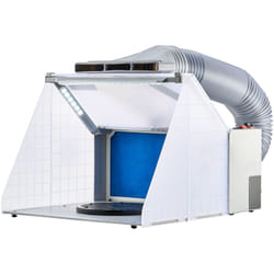 Vevor - Cabine de Peinture Aerographe 48x42x34 cm, Cabine de Pulverisation Portable avec Lumieres led, Ventilateur deExtraction et Tuyau deExtension