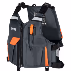 Gilet de Sauvetage Aquatique-VEVOR-Gilet de Sauvetage en Nylon Durable avec Flottabilité 110 N-pour Hommes et Femmes