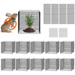 Lot de 10 protections pour plantes contre les animaux, 30,5 x 30,5 cm, grillage pour plantes, cages pour plantes deexterieur, 40 pieces en maille