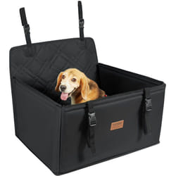 Siege deauto pour chiens petits moyens grands 18 kg, siege rehausseur impermeable pour chien, avec cadre de support, laisse de securite a clipser,