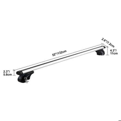 Barres transversales universelles - VEVOR - HJ-RB021-132CM - Aluminium - 132 cm - Réglable avec verrous