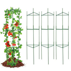 Lot de 6 Cages à Tomates pour Jardin-VEVOR-122 cm-Support pour Plantes en Treillis-pour Jardin Surélevé Légumes