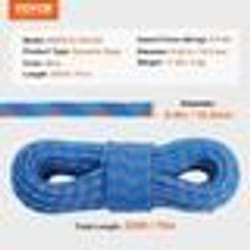 Corde Dynamique VEVOR-102 mm-Résistance à la Traction de 25 kN-  pour Évasion Aescente en Rappel Sauvetage Incendie