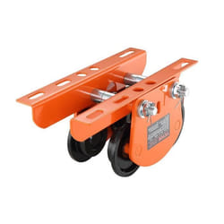 Chariot Porte palan VEVOR Charge 0.5T vec Roues pour Palan Industrielle avec Roues pour Palan Droite & Courbée Réglable 60-120 mm mm