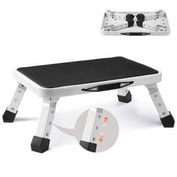 Marchepied Pliable -VEVOR-Capacité 150 kg-450 x 310 x 166 mm-pour Tout-petits Adultes Bureau Camping-cars Salles de Bains