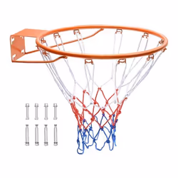 Panier de Basket - VEVOR - Cerceau de Basket Arceau de Basket-ball 483 mm avec Filet pour Remplacement