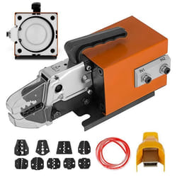 Machine à sertir -VEVOR- jusquà 16mm² avec 10 Jeux de Matrices pour de Nombreux Types de Bornes pour Électricien Entretien Atelier