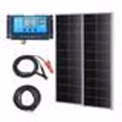 Panneau Solaire Portable - VEVOR - Lot de 2 Panneaux Solaires Monocristallins 200 W et Contrôleur de Charge
