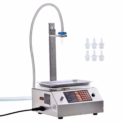 Machine de Remplissage Liquide - VEVOR - 26 x 263 x 13 cm78 kgacier inoxydable 201Capacité de pesage 30-15000 g