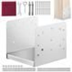 Lot de 10 Support de Poteau Bois -VEVOR- 203x203 mm Base dAncrage de Poteaux-pour Rambarde Main Courante