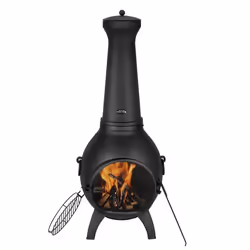 Cheminée Extérieur-VEVOR-Brasero de Jardin-559 mm-Poêle à Bois Sphérique en Aluminium Robuste-avec Grille