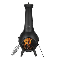 Cheminée Extérieur-VEVOR-Brasero de Jardin-559 mm-Poêle à Bois Sphérique en Aluminium Robuste-avec Grille