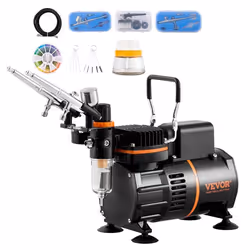 Kit daérographe-VEVOR-Compresseur dair à Double Ventilateur-3 Pistolets-Art de longle Cuisine Maquillage
