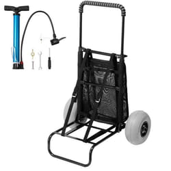 Chariot de plage avec grandes roues pour le sable-VEVOR-porte-bagages 510x370mm-748kg hauteur 690 à 1140mm pour plage camping
