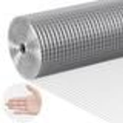 Grillage métallique soudé-VEVOR- 610mm x 3048mm rouleau treillis métallique galvanisé à chaud maillage 127 x 127mm-pour jardin