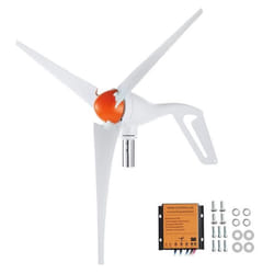 Kit Générateur déolienne-VEVOR-500 W-12 V 3 Pales Contrôleur MPPT-Réglable - Vent 25 m-s-Maison Ferme Camping-cars Bateaux