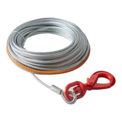Cable pour Treuil - VEVOR - 95mmx152mRésistance à la rupture 676 knAvec crochet rotatifacier au carbone