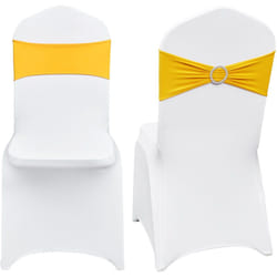 Housse de chaise pliante en elasthanne extensible, 30 pcs, housse de protection universelle avec ceinture, amovible et lavable, pour mariage,
