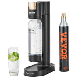Machine à eau gazeuse-VEVOR-avec une bouteille PET de 1L sans BPA 1 cylindre CO2 compatible avec le cylindre de CO2 à visser 60L
