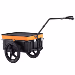 Remorque Vélo Cargo - VEVOR - 610 x 400 x 270 mm Remorque de vélo cargo capacité de charge de 40 kg en acier au carbone