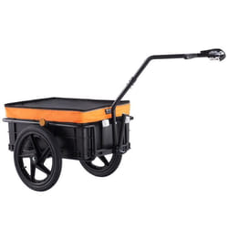 Remorque Vélo Cargo - VEVOR - 610 x 400 x 270 mm Remorque de vélo cargo capacité de charge de 40 kg en acier au carbone