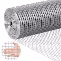 Grillage Métallique Soudé-VEVOR-915 mm x 3048 m-Galvanisé-127 x 127 mm-Calibre 19-Cages à Lapins-Jardin-Petits Rongeurs