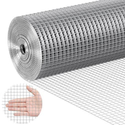 Grillage Métallique Soudé-VEVOR-915 mm x 3048 m-Galvanisé-127 x 127 mm-Calibre 19-Cages à Lapins-Jardin-Petits Rongeurs