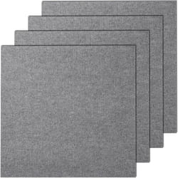 Dalles de Moquette à Décoller et à Coller-VEVOR-610 x 610 mm-Tapis de Sol Auto-adhési-pour Chambre Salon-9 pcs-Gris Clair