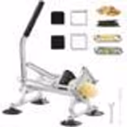 Trancheuse à Fruits et Légumes-VEVOR-635 mm-95 mm-127 mm-Acier Inoxydable-Alu-Pieds Antidérapants-Radis-Oignons-Pommes de Ter ...