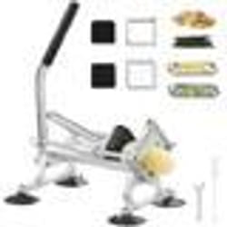 Trancheuse à Fruits et Légumes-VEVOR-635 mm-95 mm-127 mm-Acier Inoxydable-Alu-Pieds Antidérapants-Radis-Oignons-Pommes de Terre