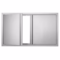Porte inox cuisine extérieure - VEVOR - Porte dAccès pour Cuisine Extérieure en Inox 914x534x45 mm pour BarbecuePlacard