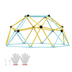 Dôme dEscalade Géométrique pour Enfants-VEVOR-Cage dEscalade 183 cm-Supporte 227 kg-avec Poignée dEscalade
