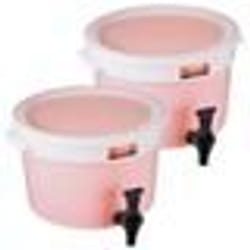 Distributeur de Boissons - VEVOR - 350 x 350 x 210 mm 2PCs 11 L en Plastique avec Robinet pour Buffet pour Restaurants