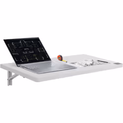 Caractéristiques & Détails Pliage à fermeture lente : conçue pour économiser de l'espace, cette table pliante murale se plie ...