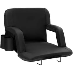 Coussin de Siege de Stade Portable, Siege de Gradin Inclinable avec Soutien Dorsal, Chaise de Stade Pliable et Rembourree, avec Large Dossier et