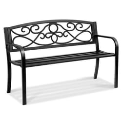 Banc dextérieur - VEVOR - 527 x 127 x 818 cm banquette de jardin en métal 127 cm capacité de 250 kg pour jardinparccour