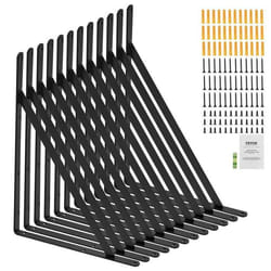 Paire de supports détagère - VEVOR - Équerre détagère support flottant lourd 460 x 305 mm 12 pcs triangulaire charge de 726 kg