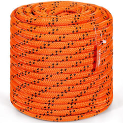 Vevor - Corde en polyester double tresse, 19 mm x 67,06 m, corde deescalade en plein air, 24 brins, resistance a la rupture de 88,96 kN, pour