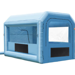 VEVOR Cabine de Peinture Gonflable 4x3x2,75 m, Tente Peinture Gonflable Automobile avec Souffleurs Puissants de 750 W et Systeme de Filtration,