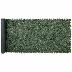 Haie Artificielle-VEVOR-150x401 cm-Brise Vue Clôture de Lierre Artificiel Intimité-pour Jardin Extérieur Cour Balcon Terrasse