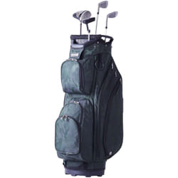 Sac de Golf 91 cm, Sac Chariot pour Clubs de Golf avec Separateur de 14 Compartiments et 11 Poches, Organisateur sur Roulettes Durable en Nylon, avec