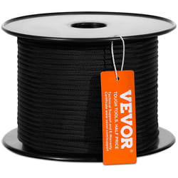 Vevor - Corde en nylon tresse, 5 mm x 76,2 m, corde deescalade en plein air, 32 brins, resistance a la rupture de 3,20 kN, corde de greement